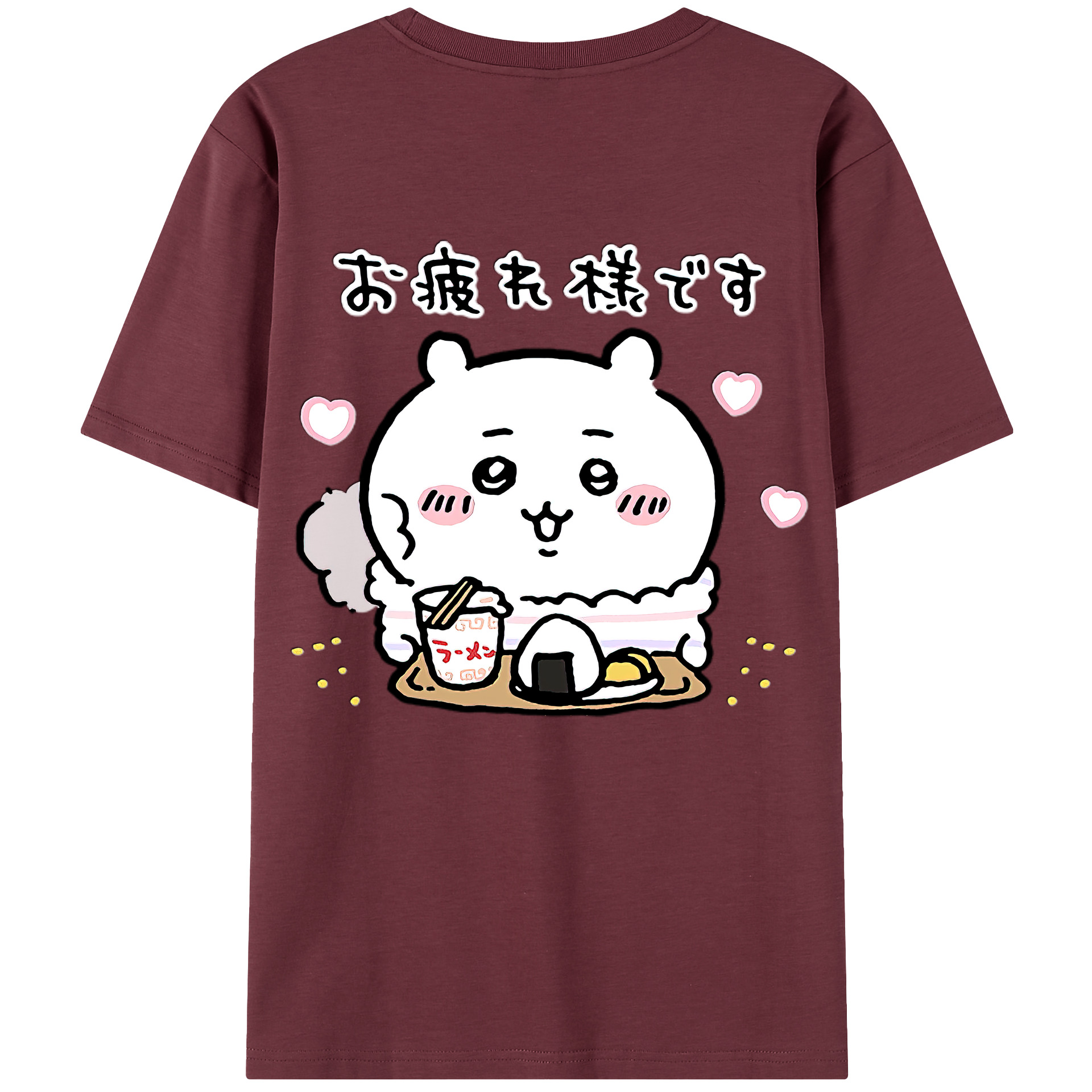 （画像用） ちいかわ ちいかわ Chii-kawa chiikawa 綿100％半袖Tシャツ（背面プリント）